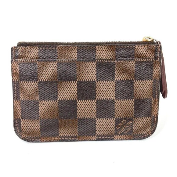 Auth LOUIS VUITTON N63094 Damier Pochette cle Wallet Key Chain coin purse - Picture 3 of 13
